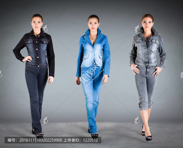 牛仔褲收集衣服