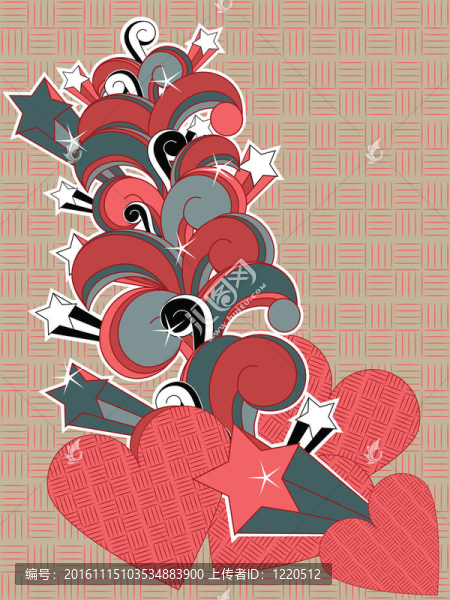 心向量垃圾背景-匯圖網(wǎng) www.fosd68.com 心向量垃圾背景