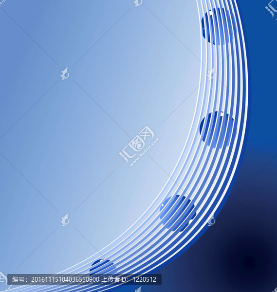 藍(lán)色抽象背景的寫實(shí)插畫