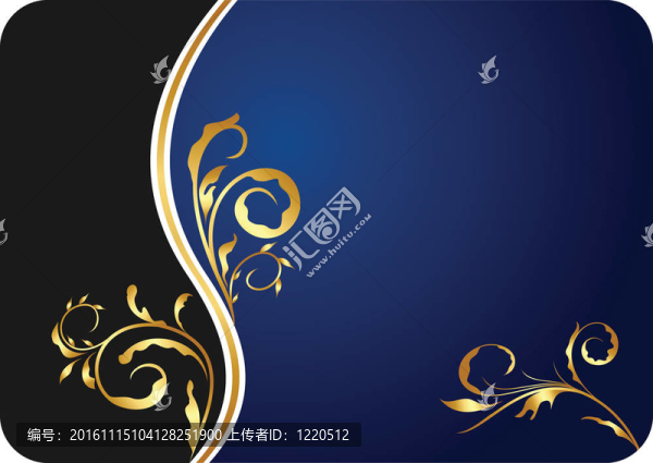 插圖藍(lán)花名片