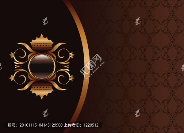 黑色金色邀請(qǐng)框或包裝精美設(shè)計(jì)圖