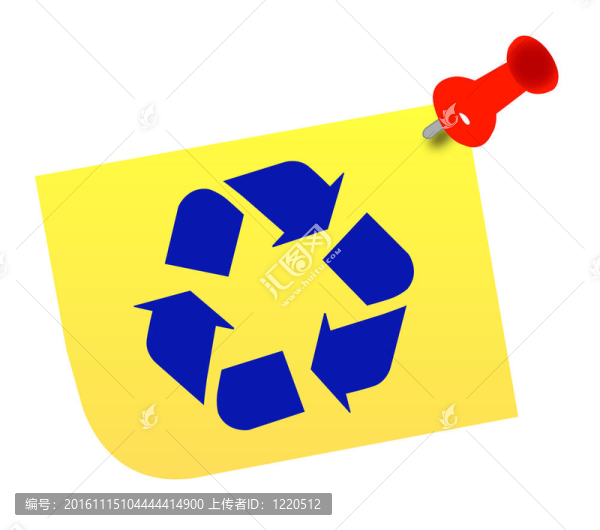 拇指釘注意回收標(biāo)志