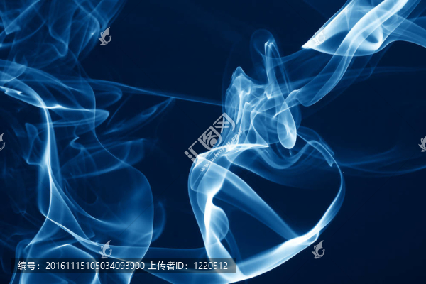 藍色的煙霧
