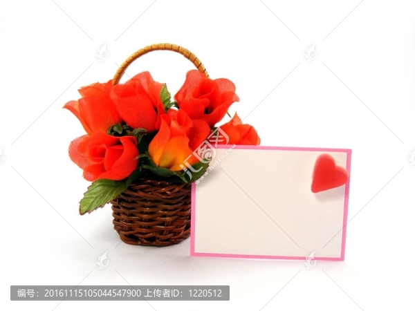 Valentine,Rose,Basket和卡