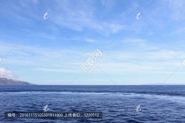 藍(lán)色海洋和天空背景-匯圖網(wǎng) www.fosd68.com 藍(lán)色海洋和天空背景
