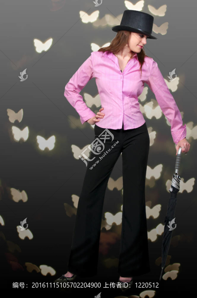 戴頂帽子的女人