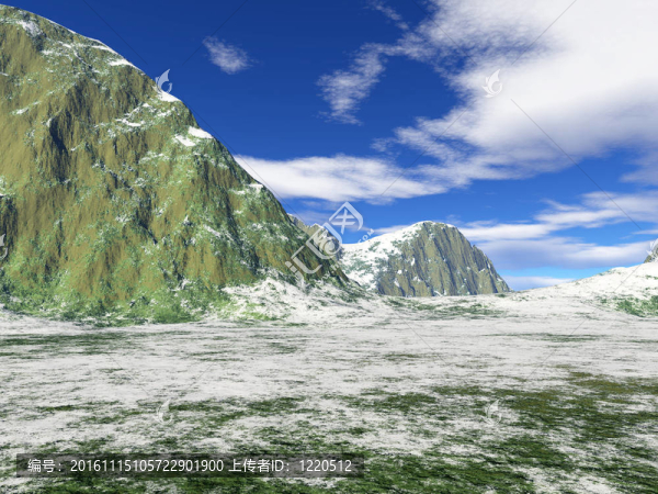 美麗的雪山