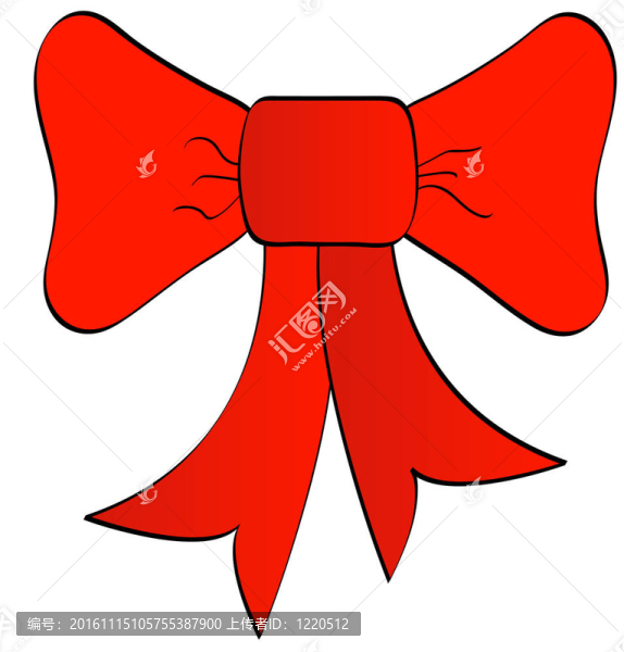 紅蝴蝶結(jié)或絲帶