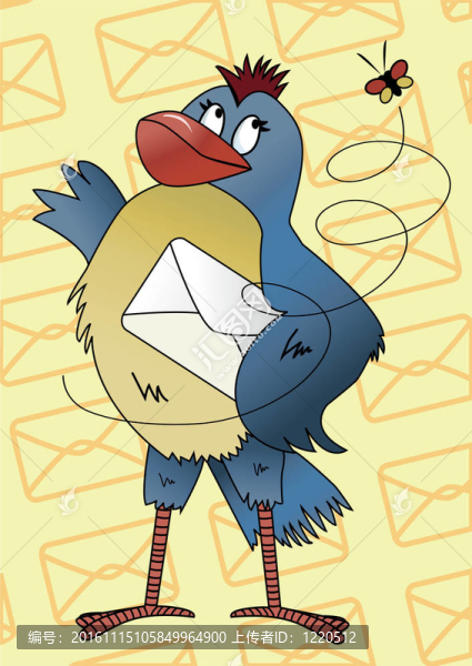 帶信封的藍(lán)鳥