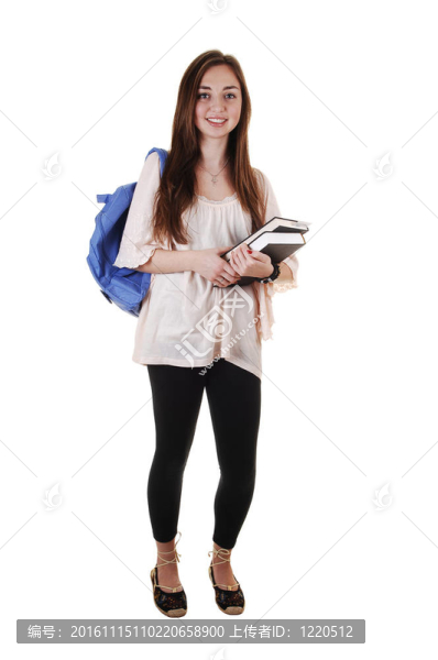 女生背包。