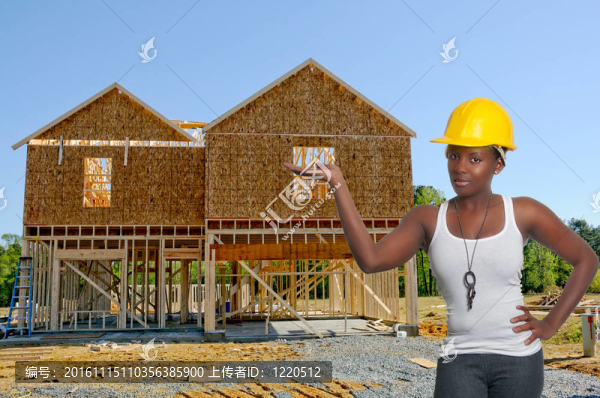 女建筑工