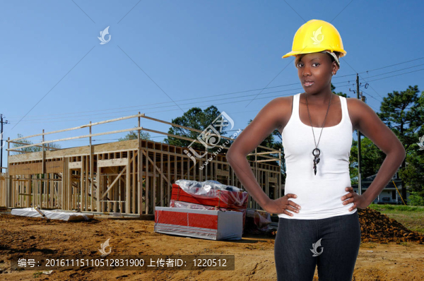 女建筑工