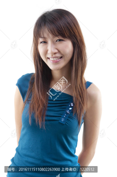 休閑的Young,Woman