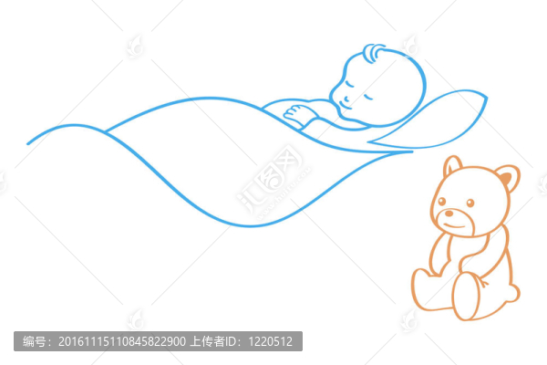 熟睡的嬰兒