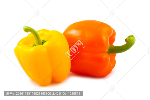 黃色和橙色的辣椒