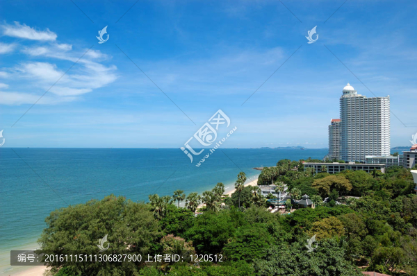 泰國(guó)海濱；現(xiàn)代豪華酒店；芭堤雅