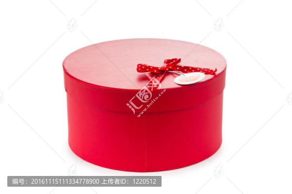 孤立在白色禮品盒
