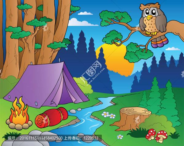 卡通森林景觀5