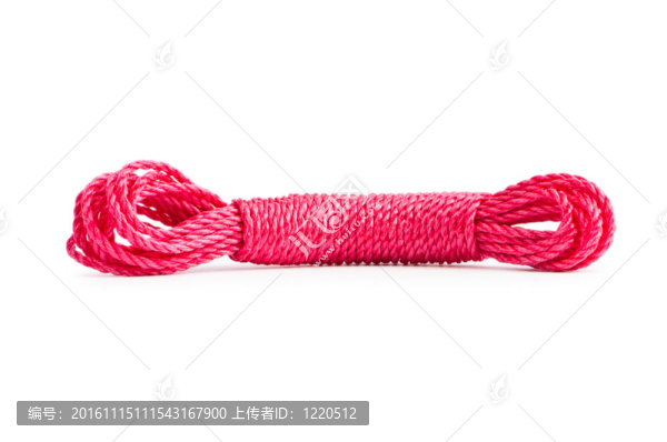 白色背景上的彩繩