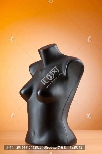 服裝模特與背景漸變