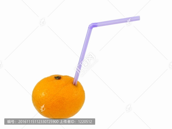 橙色與Drinking,Straw