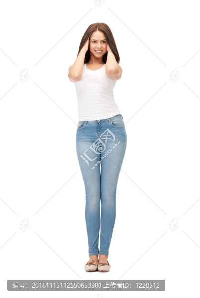 快樂和無憂無慮的十幾歲的女孩