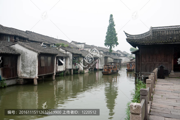 在烏鎮(zhèn)鎮(zhèn)的中國古建筑