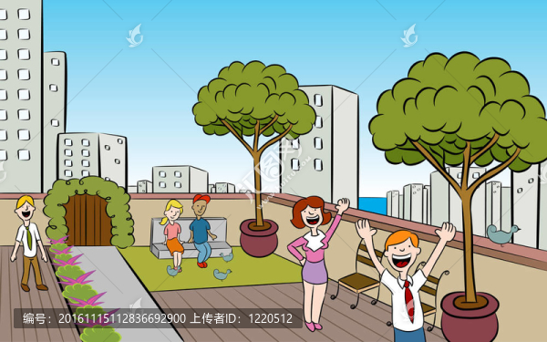 屋頂?shù)幕▓@城市