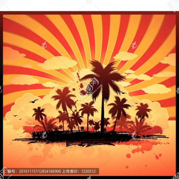 熱帶的背景
