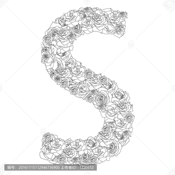 紅玫瑰花字；人物
