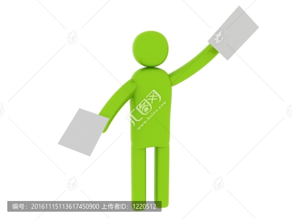 綠色人與論文-社會主題