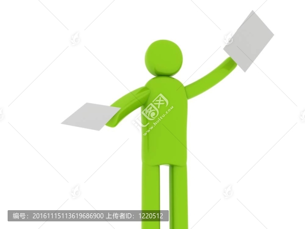 綠色人與論文-社會主題