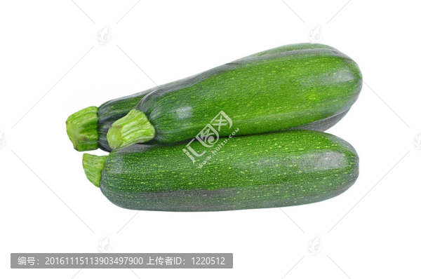 綠色蔬菜骨髓（西葫蘆）；孤立在白色背景