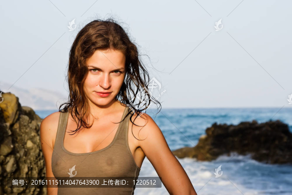 青年女性的戶外肖像