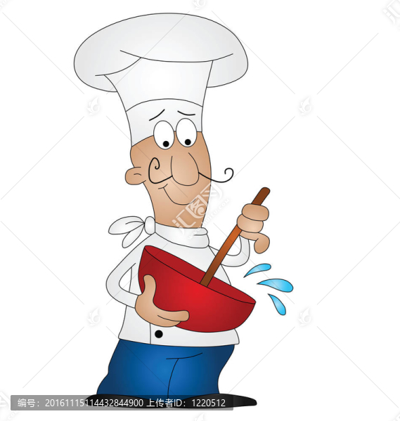 卡通廚師