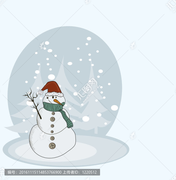 快樂雪人；圣誕卡