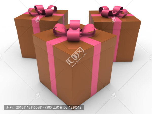 3D禮品盒慶典