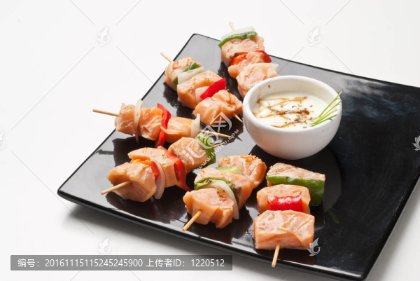 烤鮭魚串