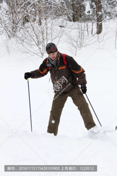 外行的越野滑雪運動員