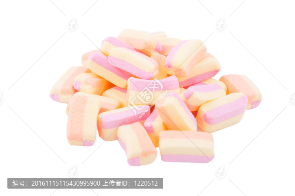 五顏六色的棉花糖