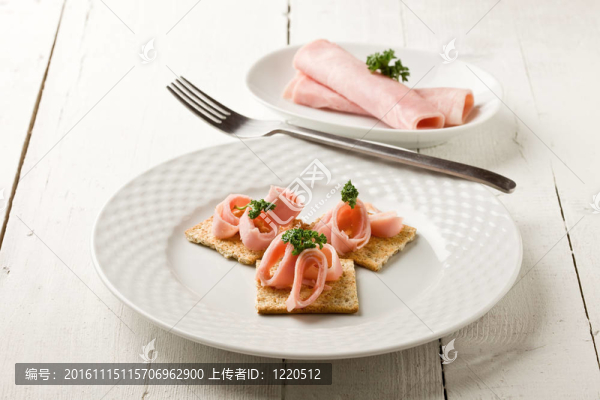 餅干點心用火腿和香菜