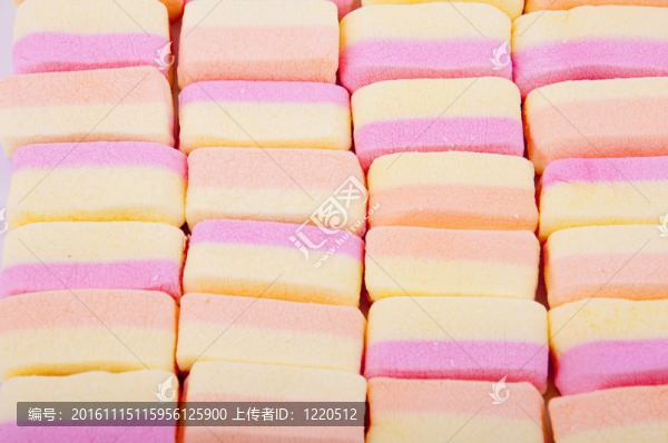 五顏六色的棉花糖