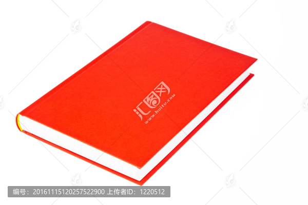 白色背景上的紅書