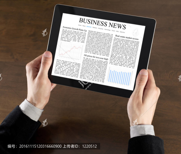 平板電腦上的商業(yè)新聞