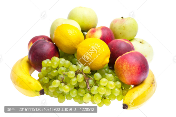 蘋果；桃子；香蕉；白葡萄