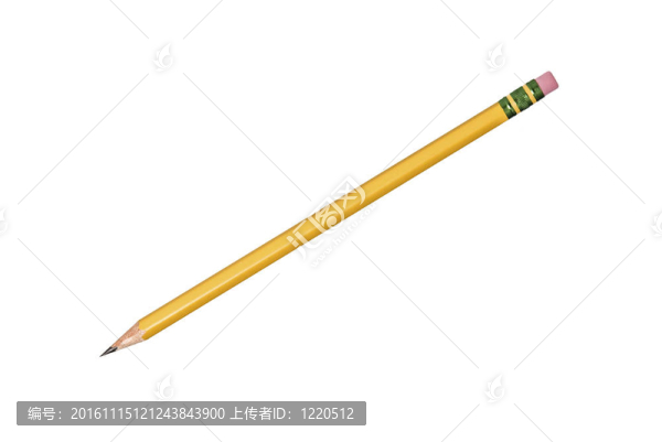 孤立的黃鉛筆
