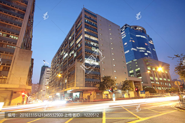 夜間高速公路交通現(xiàn)代化城市；香港