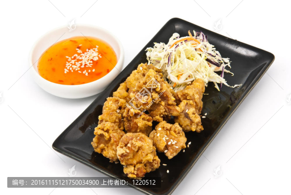 黑盤(pán)子里的炸雞