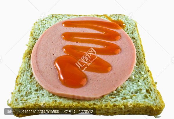 火腿和面包醬