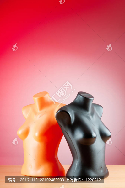 服裝模特白色隔離